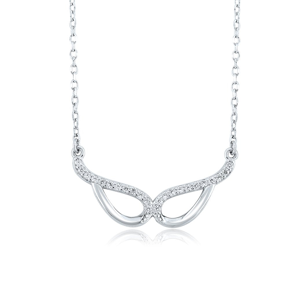 Silver Masquerade Pendant Necklace