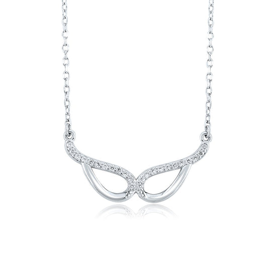 Silver Masquerade Pendant Necklace