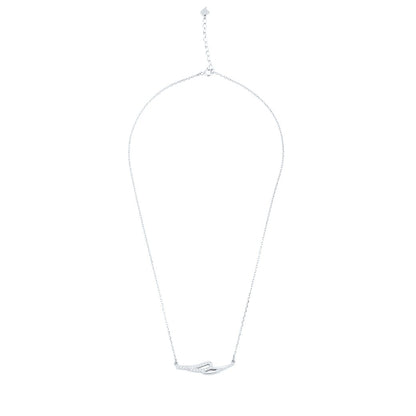 Silver Hold my hand Pendant with Link chain