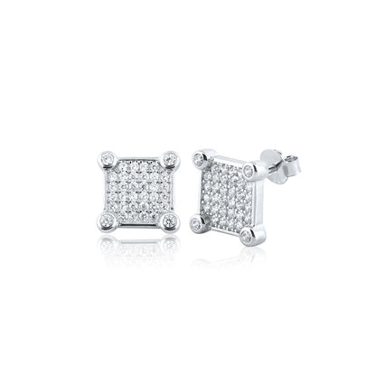 Silver Sterling Edge Studs