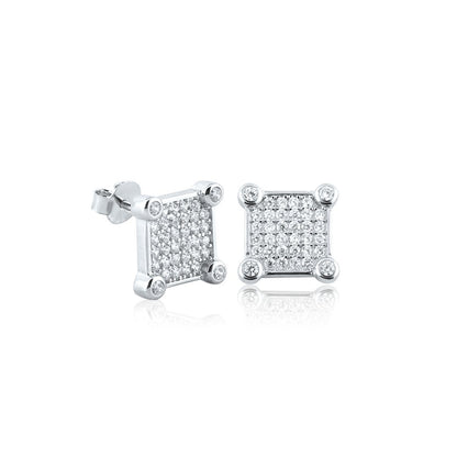 Silver Sterling Edge Studs