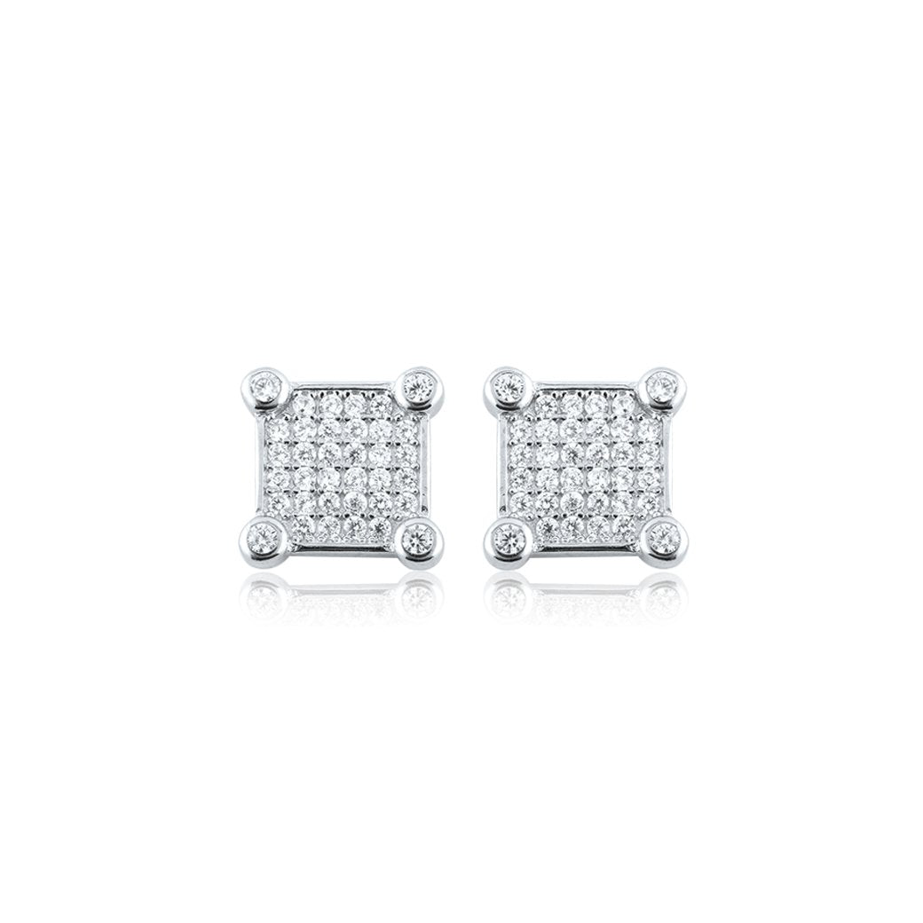 Silver Sterling Edge Studs