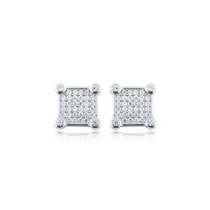 Silver Sterling Edge Studs
