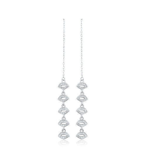 Silver Celestial Loop Earring