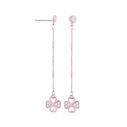 Rose Gold Artsy Floral Earring