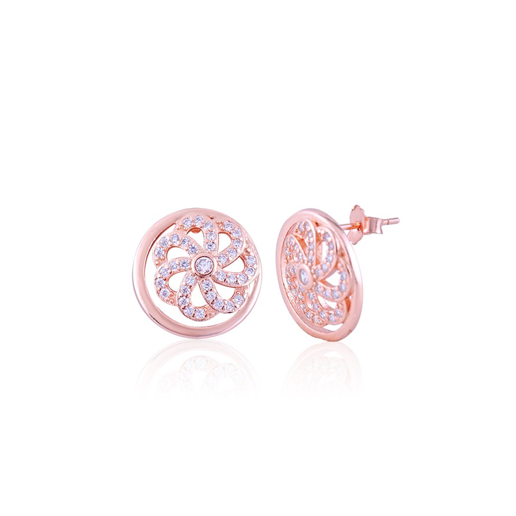 Rose Gold Floral Glory Set with Fusion Chain