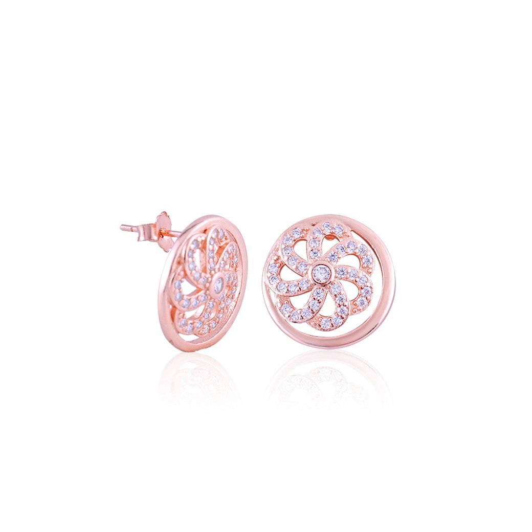 Rose Gold Floral Glory Set with Fusion Chain
