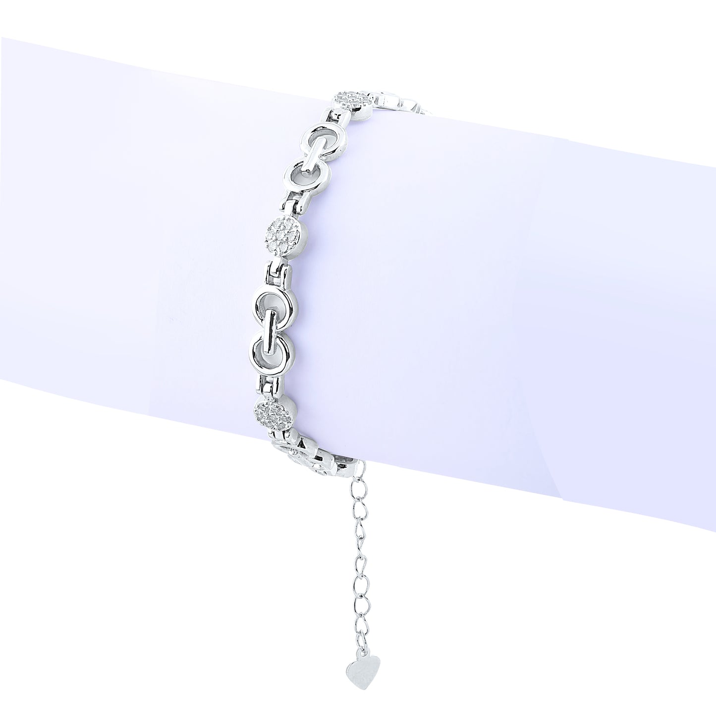 Silver Eternal Circles Bracelet