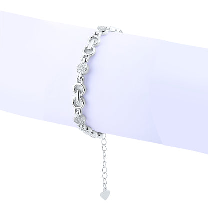 Silver Eternal Circles Bracelet