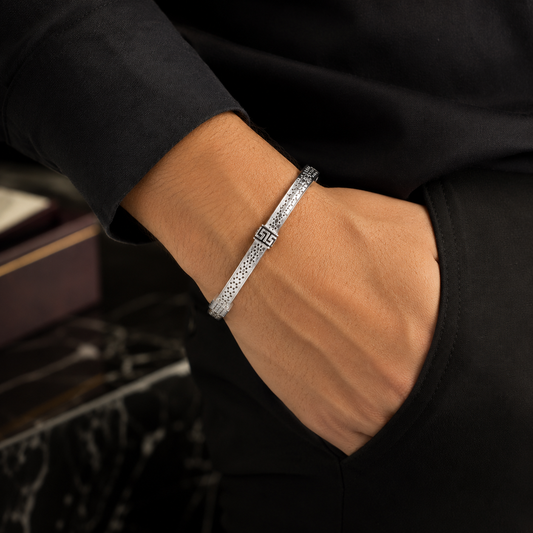 Imperial Weave Silver Kada