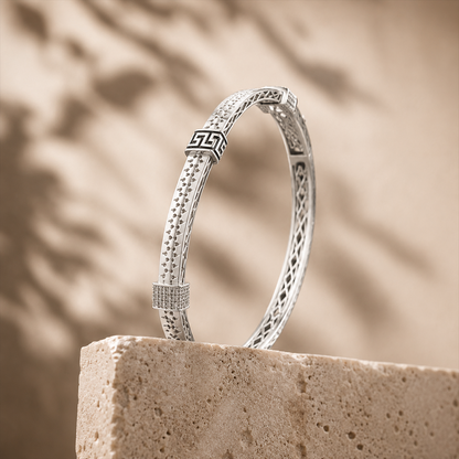Imperial Weave Silver Kada