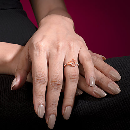 Rose Gold Eternity Glow Ring