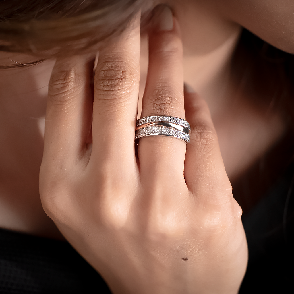 Silver Blush Ring