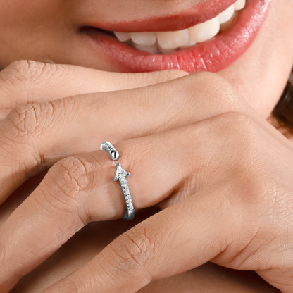 Silver Love Arrow Ring