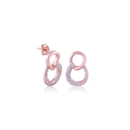 Rose Gold Enchanted Circles Set with Fusion Chain
