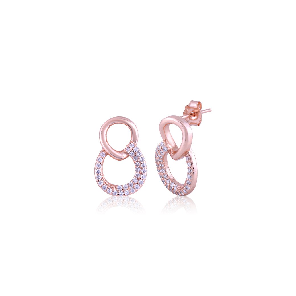 Rose Gold Enchanted Circles Set with Fusion Chain