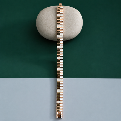 Rose Gold Linear Bar Bracelet