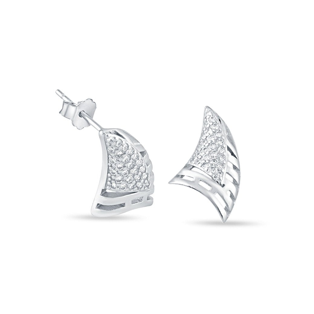 Silver Blazing Beauty Set with Ball Chain