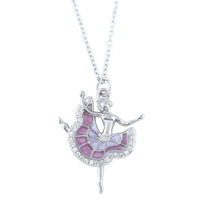 Silver Dancing Spirit Pendant with Ball chain