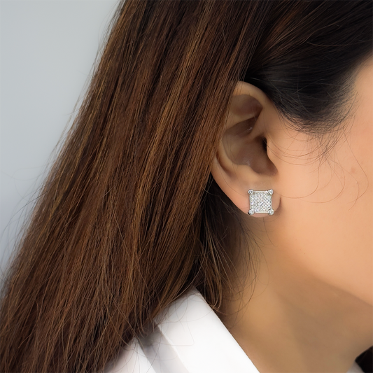 Silver Sterling Edge Studs