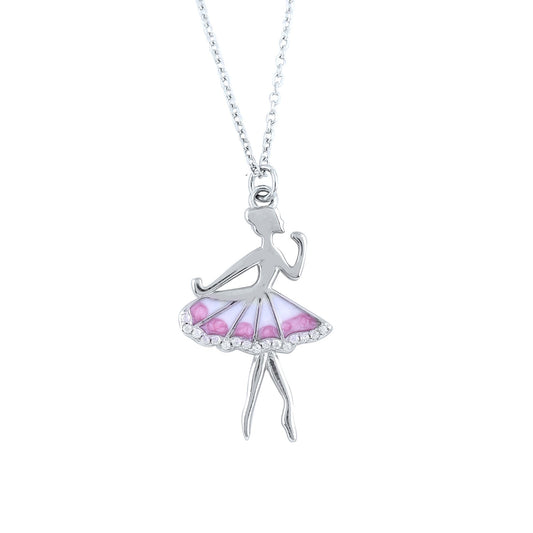 Silver Twirl of Grace Pendant with Ball chain