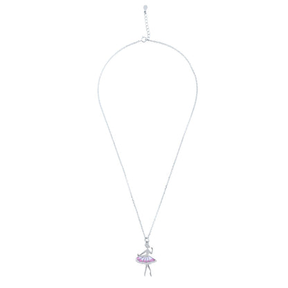 Silver Twirl of Grace Pendant with Ball chain