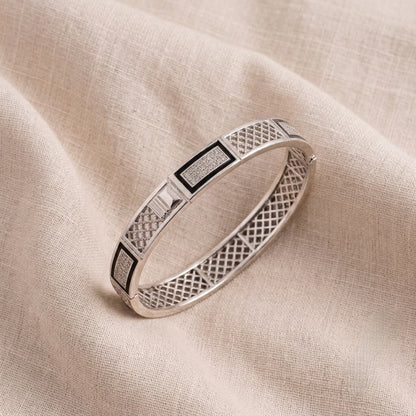 Silver Regal Mosaic Kada