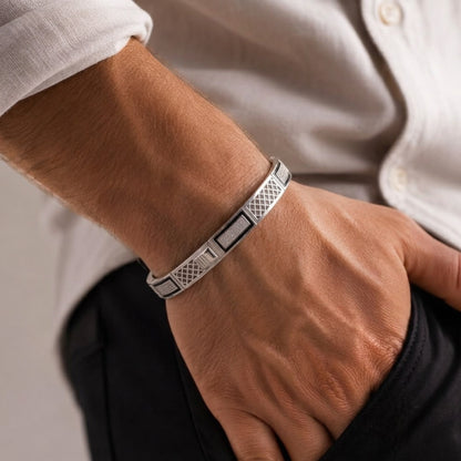 Silver Regal Mosaic Kada