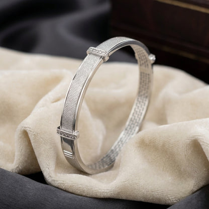 Silver Satin Grace Kada