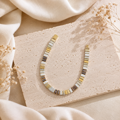 Dual Tone Bar Bracelet