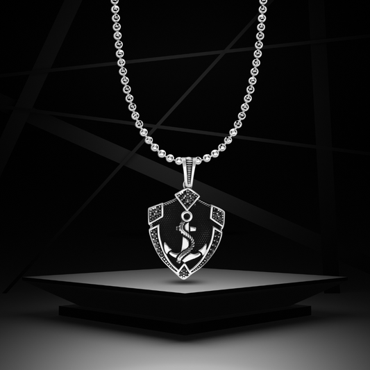 Silver Soul Anchor  Pendant For Him