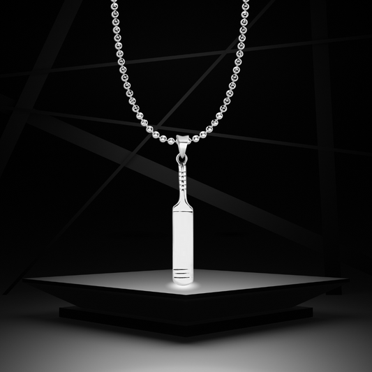 Silver Victory Bat Pendant For Him