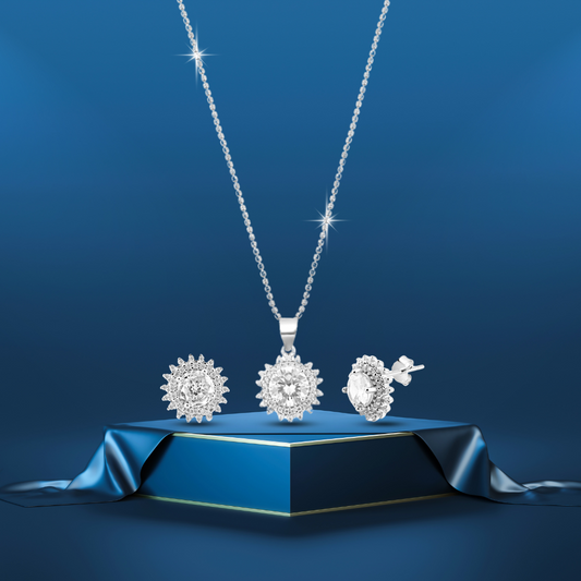Silver Solitaire Set