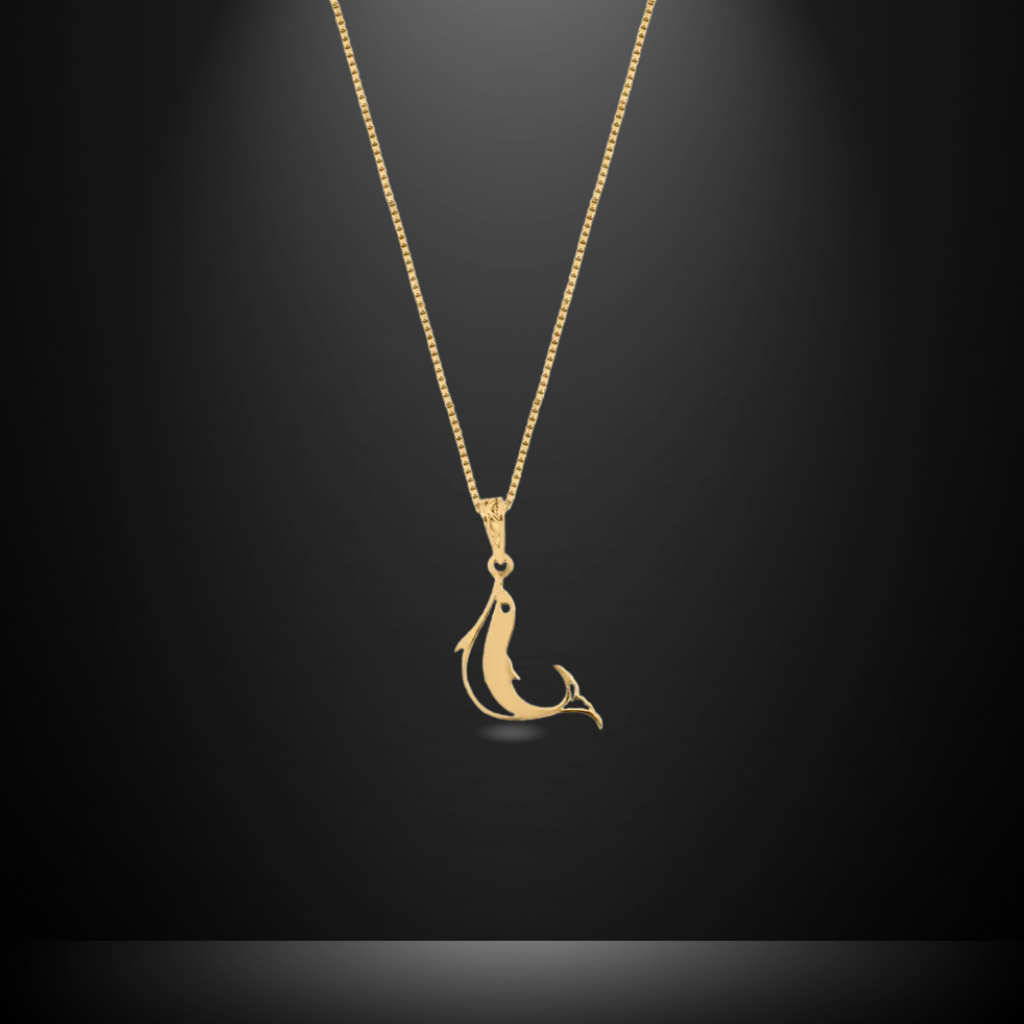 Gold Dolphin Necklace