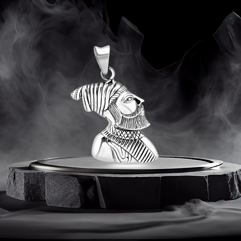 Silver Veer Shivaji Pendant For Him