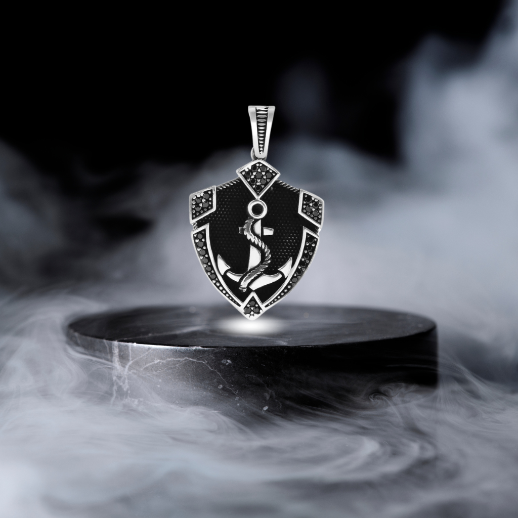 Silver Soul Anchor  Pendant For Him