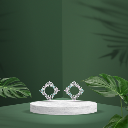 Silver Blossom Carnival Earrings