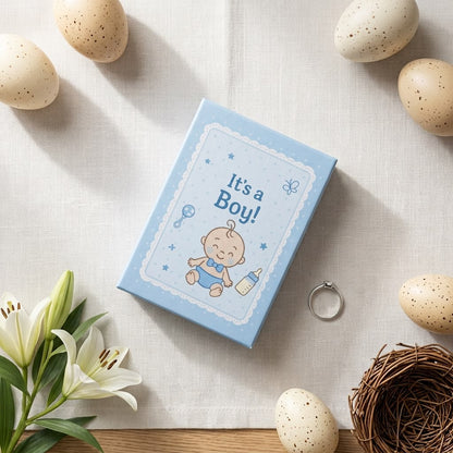 Baby Boy Silver Coin Gift Box