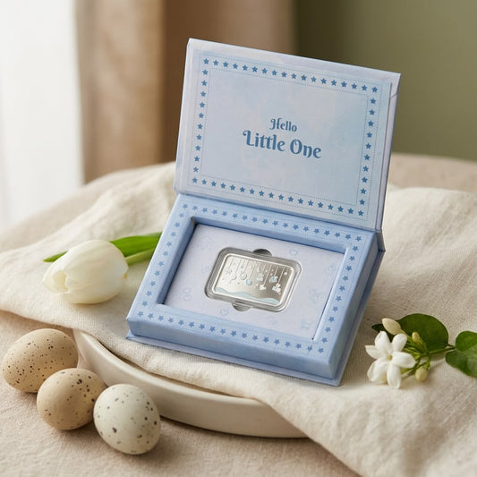 Baby Boy Silver Bar Gift Box