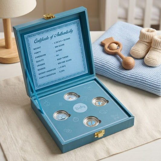 Baby Boy Silver Coin Gift Kit