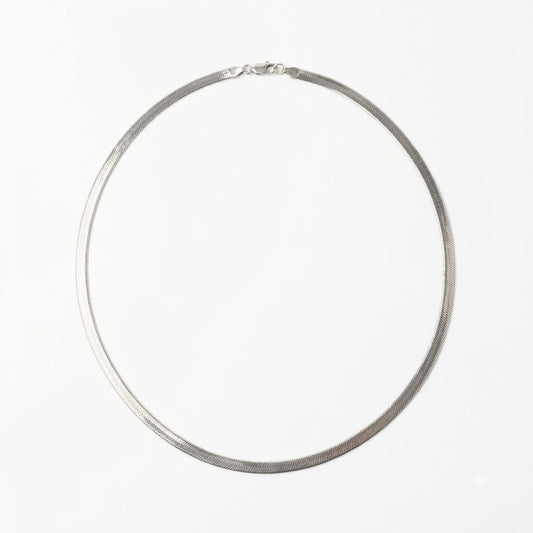 White Gold Finish Chain