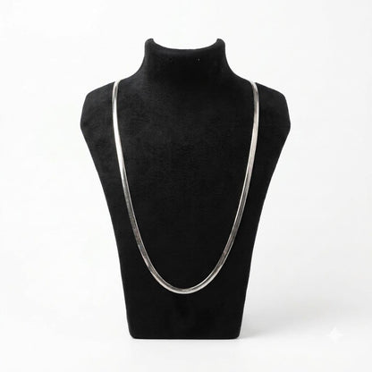 White Gold Finish Chain