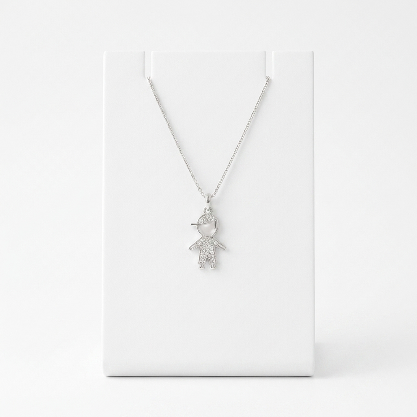 92.5 Silver Boy with Cap Pendant