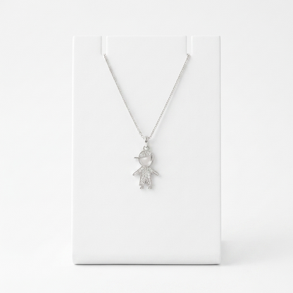 92.5 Silver Boy with Cap Pendant