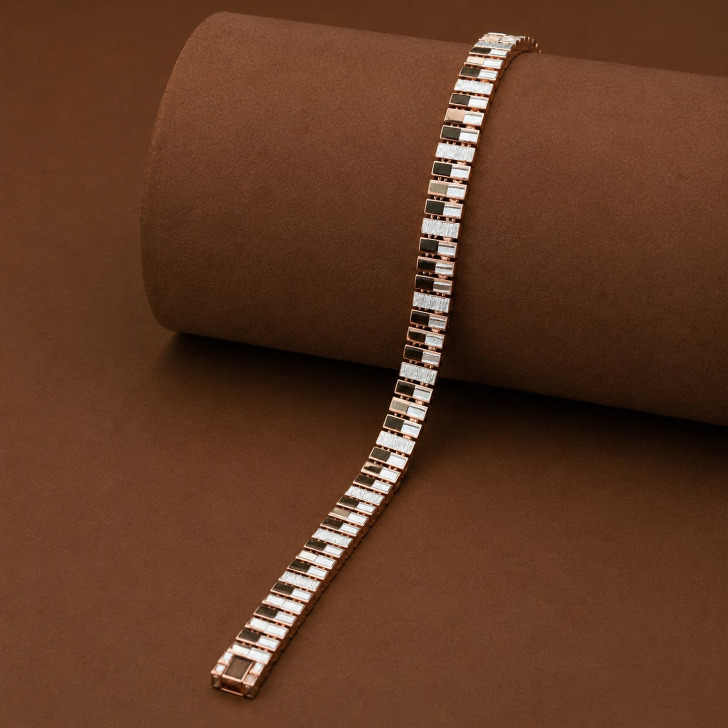 Rose Gold Linear Bar Bracelet