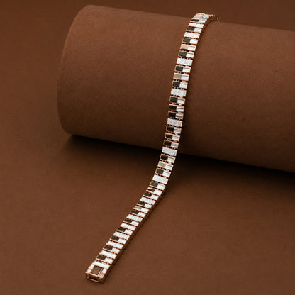 Rose Gold Linear Bar Bracelet