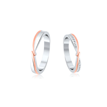 Rose Gold Fusion Couple Ring