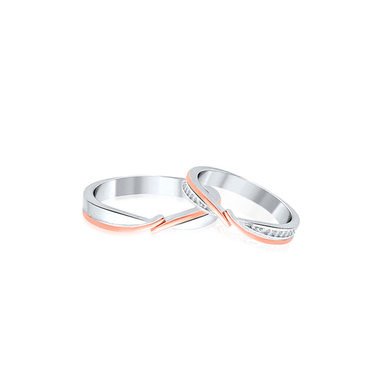 Rose Gold Fusion Couple Ring