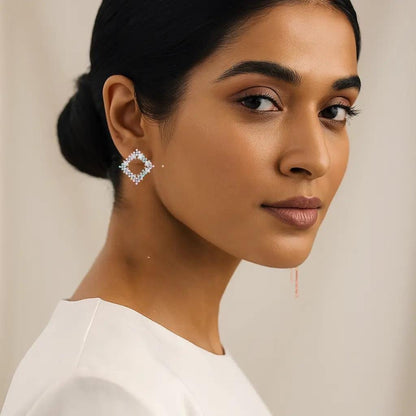 Silver Blossom Carnival Earrings