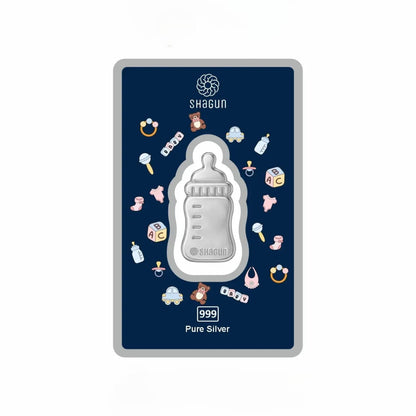 Baby Feeding Bottle Silver 999
